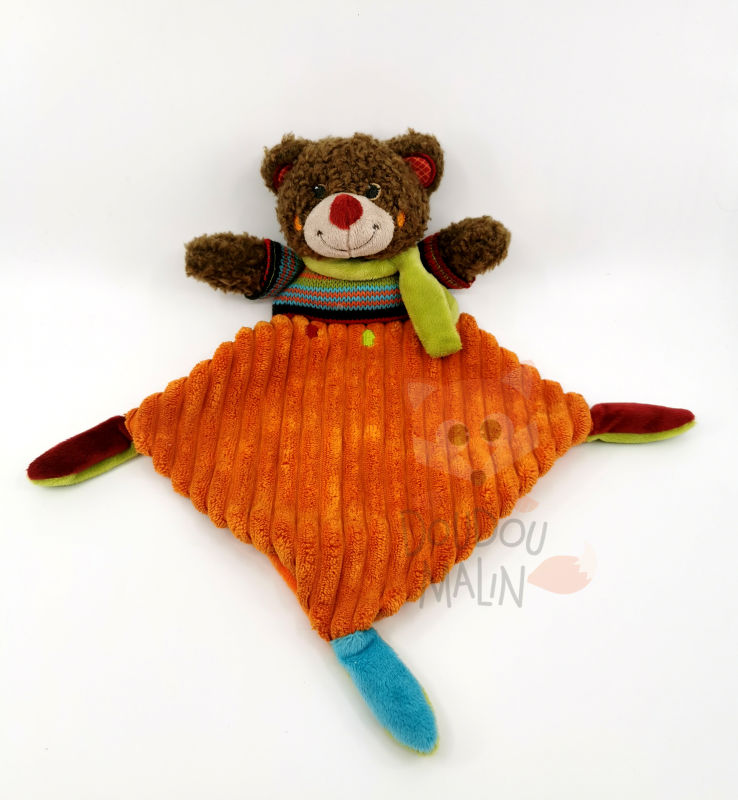  comforter bear orange brown green 25 cm 